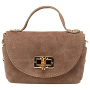 Elie Beaumont Suede Mini Bambou Bag - Mink Beige