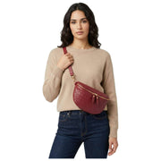 Elie Beaumont Woven Sling Bag - Oxblood Red