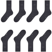 Esprit Solid 4 Pack Socks - Anthracite Mel Grey