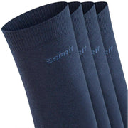 Esprit Solid 4 Pack Socks - Marine Navy