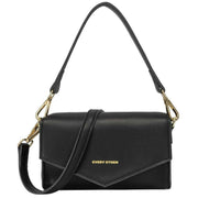 Every Other Mini Flapover Crossbody Shoulder Bag - Black