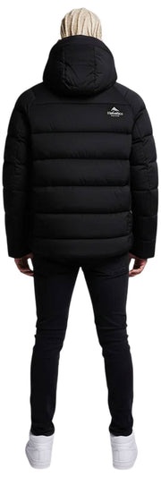 Helvetica Mountain Pioneers Sniper Hooded Down Jacket - Black
