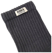 Roka Windsor Solid Crew Socks  - Faded Black