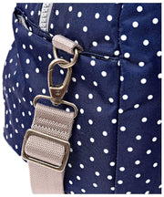 Roka Gatwick Medium Recycled Canvas Duffle Bag - Navy Polka Dot