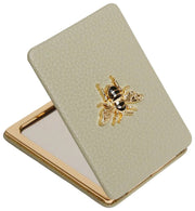 Alice Wheeler London Oblong Compact Mirror - Pistachio Green