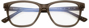 MessyWeekend Remy Blue Light Reading Glasses - Clear/Olive Green