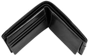 Dents Itchen Coin Bifold Wallet - Black