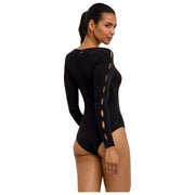 Falke Daily Bateau Brief Bodysuit - Black