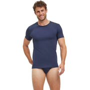 Falke Daily Comfort Crew Neck 2 Pack T-Shirt - Midnight Navy