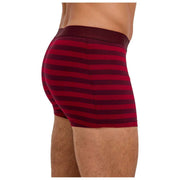 Falke Daily Comfort Striped Boxer Brief - Burgundy