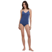 Falke Daily Seamless Spaghetti Top - Captain Blue