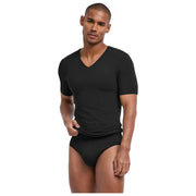 Falke Daily Seamless V-Neck T-Shirt - Black