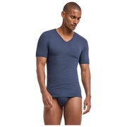 Falke Daily Seamless V-Neck T-Shirt - Carbon Grey