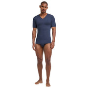 Falke Daily Seamless V-Neck T-Shirt - Carbon Grey