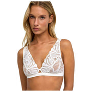 Falke Delicate Touch Triangle Bralette - Ivory