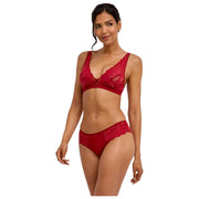 Falke Delicate Touch Triangle Bralette - Ventimiglia Red