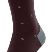 Falke Dot Knee High Socks - Burgundy