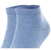 Falke Happy 2 Pack Sneaker Socks - Light Demin Blue