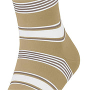 Falke Marina Stripe Socks - Jute Beige