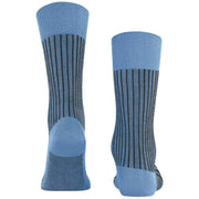 Falke Oxford Stripe Socks - Cornflower Blue