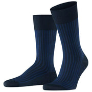 Falke Oxford Stripe Socks - Space Blue