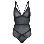 Falke Private Bondage String Bodysuit - Black
