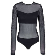 Falke Private Censored String Bodysuit - Black