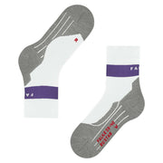 Falke RU Compression Stabilizing Running Socks - White/Purple