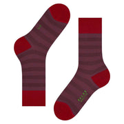 Falke Sensitive Mapped Line Socks - Passion Red