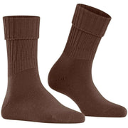 Falke Striggings Rib Boot Socks - Cinnamon Brown