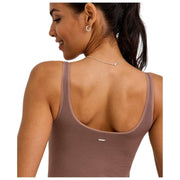 Falke Timeless Cotton Tank Brief Bodysuit - Milkshake Brown
