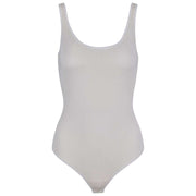 Falke Timeless Cotton Tank Brief Bodysuit - Pearl White