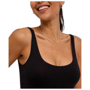 Falke Timeless Cotton Tank String Bodysuit - Black