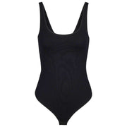 Falke Timeless Cotton Tank String Bodysuit - Black