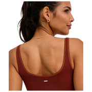 Falke Timeless Cotton Tank String Bodysuit - Mink Brown