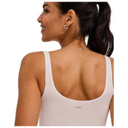 Falke Timeless Cotton Tank String Bodysuit - Pearl White