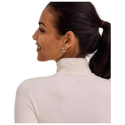 Falke Timeless Cotton Turtle-Neck String Bodysuit  - Pearl White