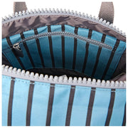 Roka Canfield B Small Recycled Canvas Backpack - Blue Stripe