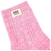 Roka Wallace Crew Socks - Pink Carnation