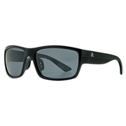 Freedom Oversized Square Sport Sunglasses - Shiny Black/Smoke Grey