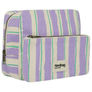 Hindbag Alix Extra Large Toiletry Bag - Green/Parma Stripes