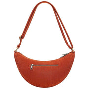 Hindbag Andrea Half Moon Bag - Velvet Brick Orange