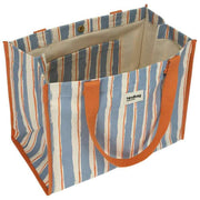 Hindbag Claude Tote Bag - Orange/Blue Stripes