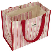 Hindbag Claude Tote Bag - Red/Pink Stripes