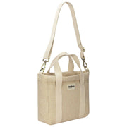 Hindbag Louise Square Woven Crossbody Bag - Nude Beige