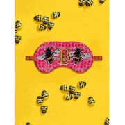 Jessica Russell Flint B for Bees Silk Eye Mask - Pink/Yellow