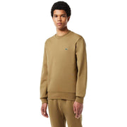 Lacoste Organic Brushed Cotton Sweatshirt - Cookie Beige