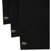 Lacoste Regular Fit Crew Neck 3 Pack T-Shirts - Black