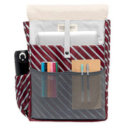 Lefrik Handy Stripes Concrete Block Backpack - Grey/Light Grey/Cream