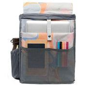 Lefrik Scout Marble Backpack - Blue/Orange/Yellow